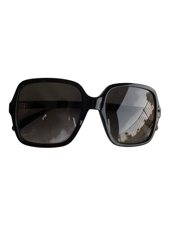 Givenchy Black Oversized Square Sunglasses Gold Logo Luxury Eyewear With Case main image 9